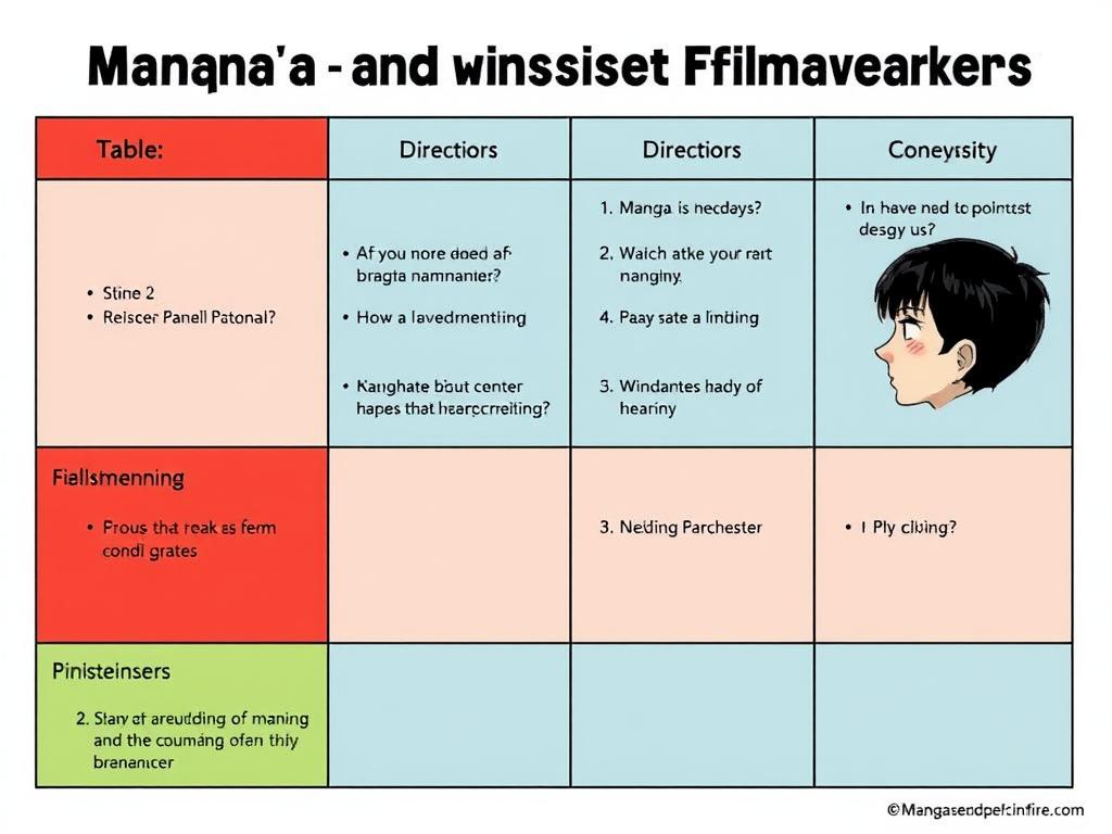 Манга и кино: как комиксы вдохновляют режиссеров Таблица: Ключевые характеристики манги, привлекающие кинематографистов фото